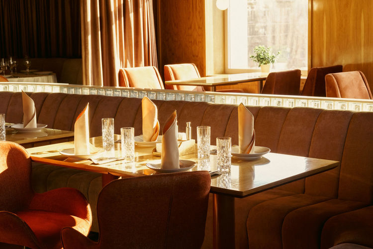 Place setting on table
