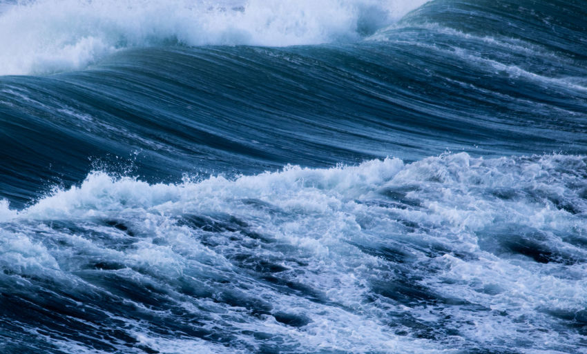 Scenic view of sea waves