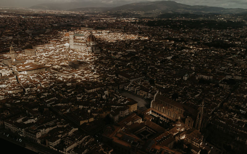 Aerel pic high angle view of buildings in city
