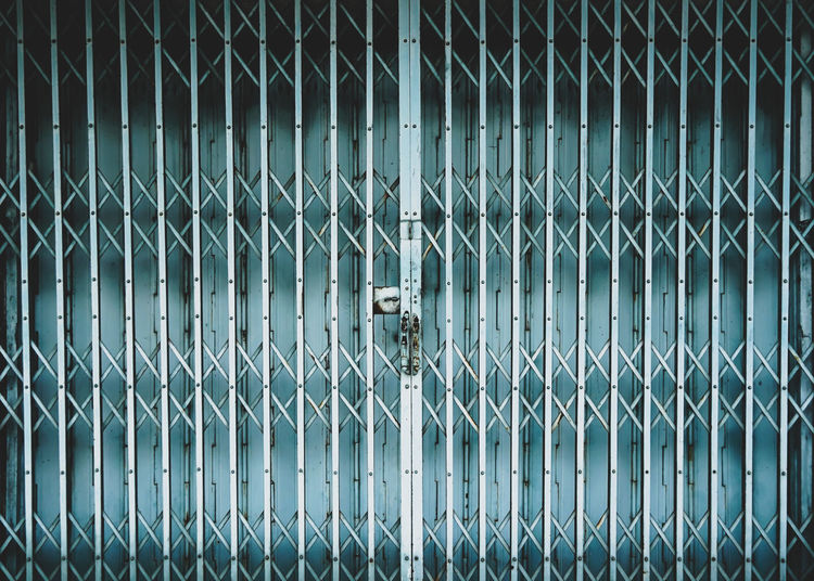 Full frame shot of closed gate