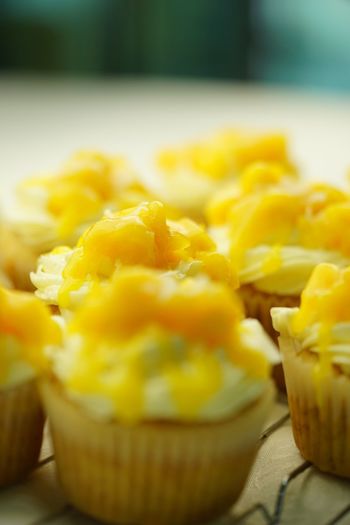 Close-up of yellow juice on table