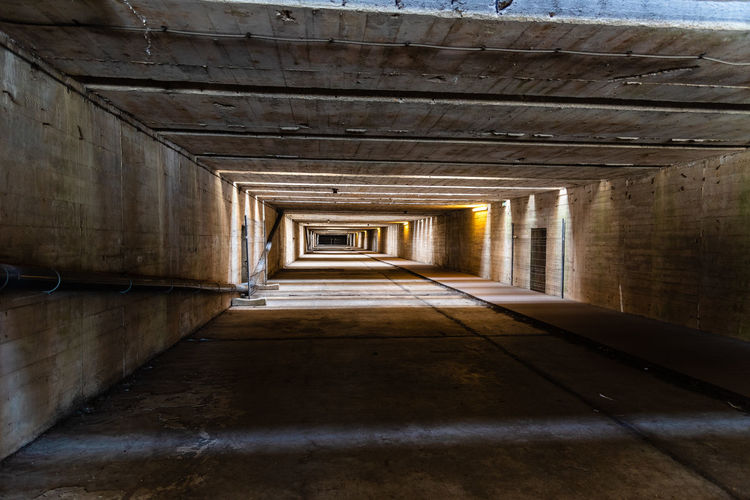 Empty corridor of building