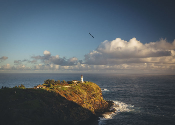 Kilauea lighthouse in the morning, hawaii, kauai