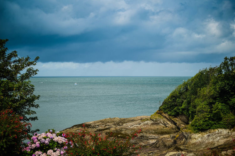 Scenic view of sea against sky