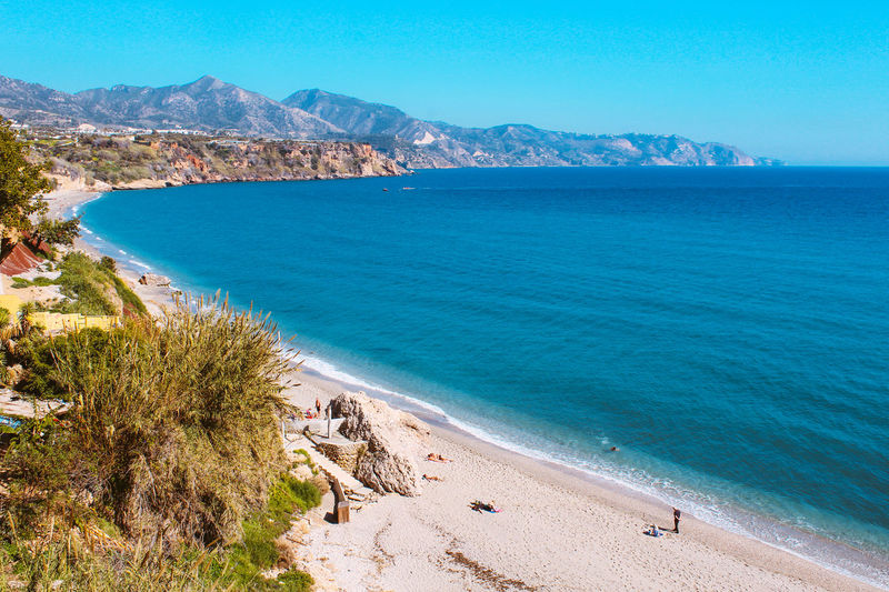 Idyllic beach in the mediterranean sea