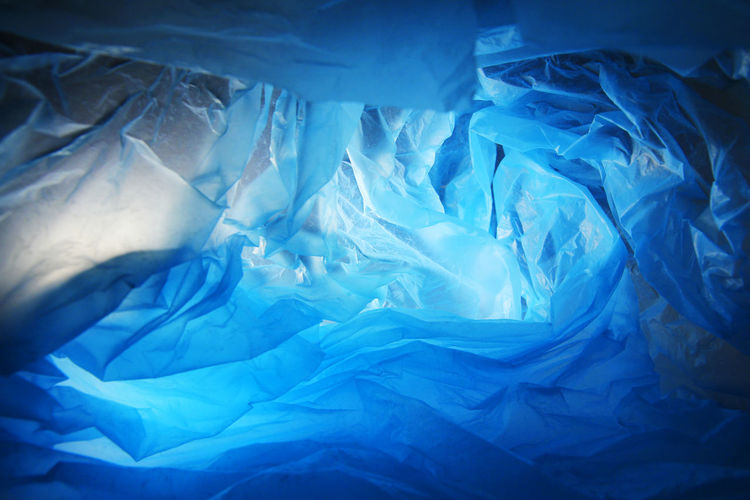 Close-up of blue ice