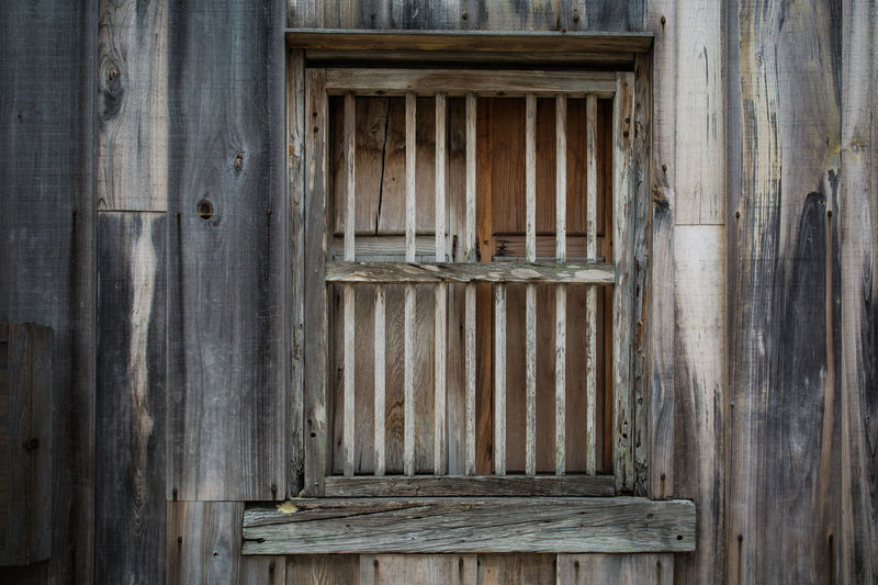 Full frame shot of abandoned door