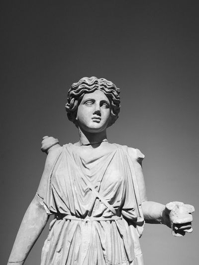 Low angle view of statue