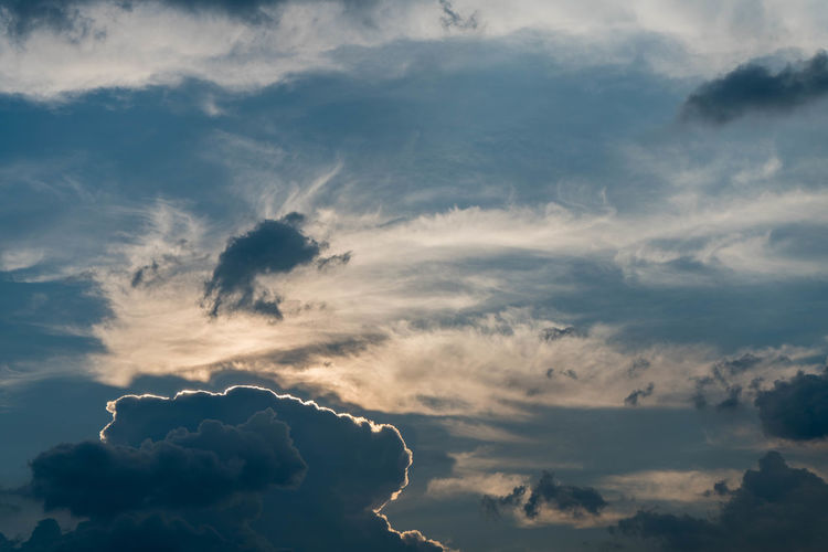 Low angle view of clouds in sky