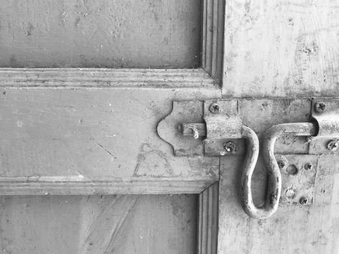 Close-up of old rusty door