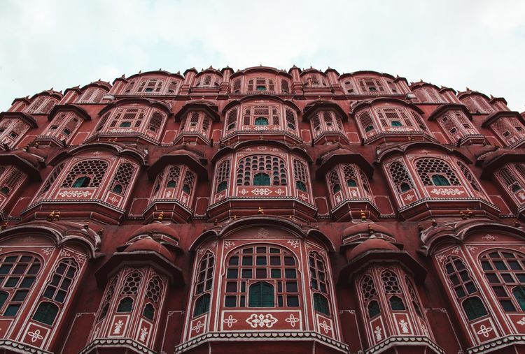 Low angle view of historical building against sky