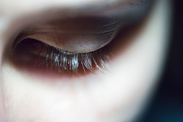 Close-up of woman eye