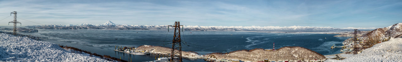Panoramic seascape in russia