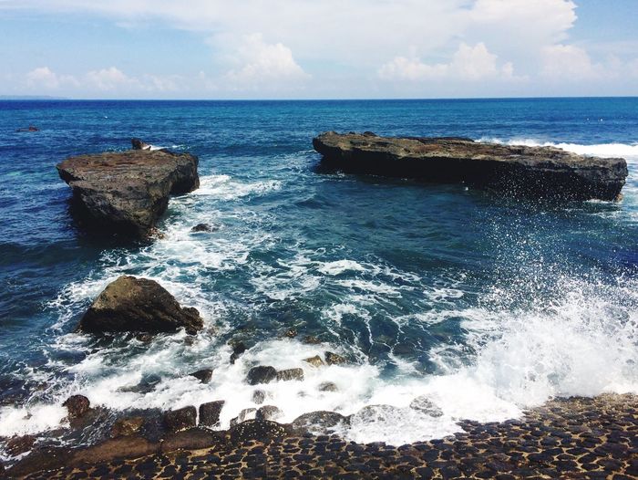 Scenic view of sea against sky