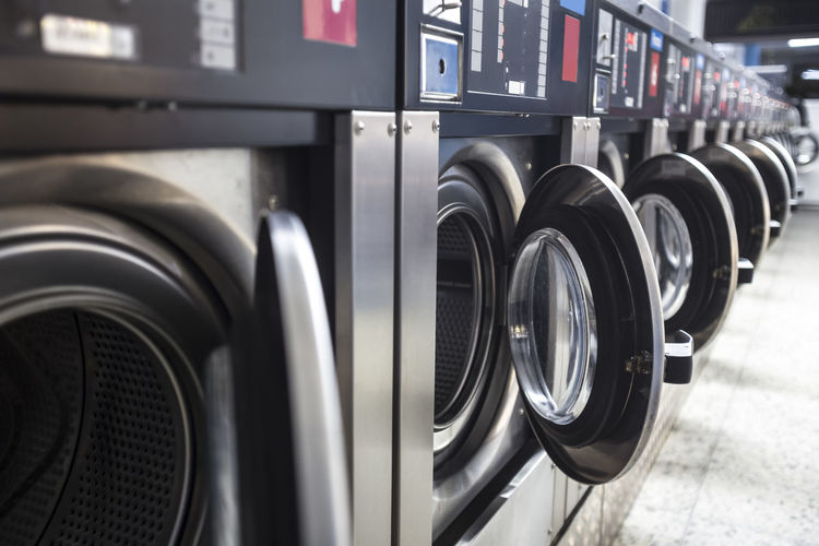Washing machines for sale at store