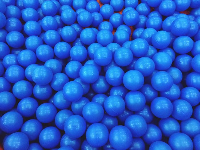 Blue colored balls
