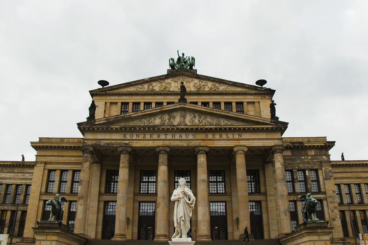 Konzerthaus berlin, located on gendarmenmarkt square near the historic center of the city,