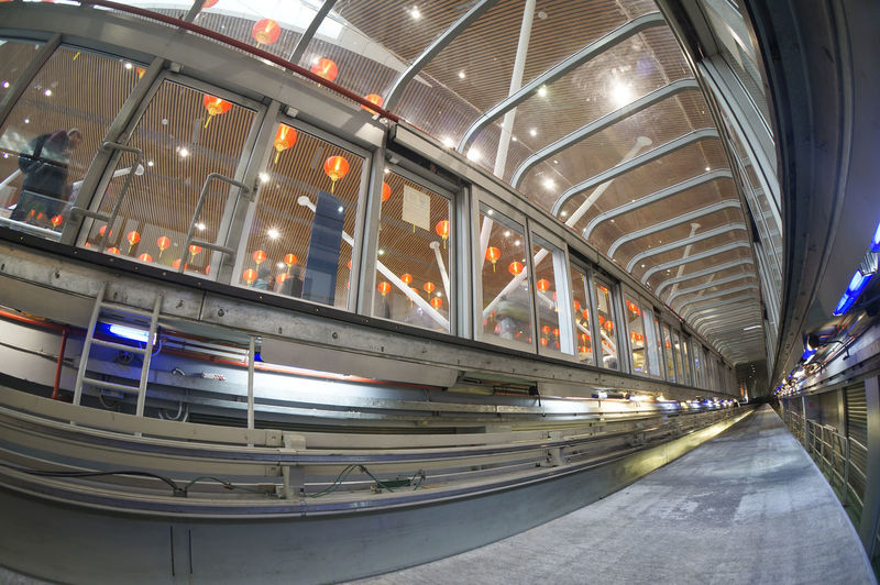Interior of subway station