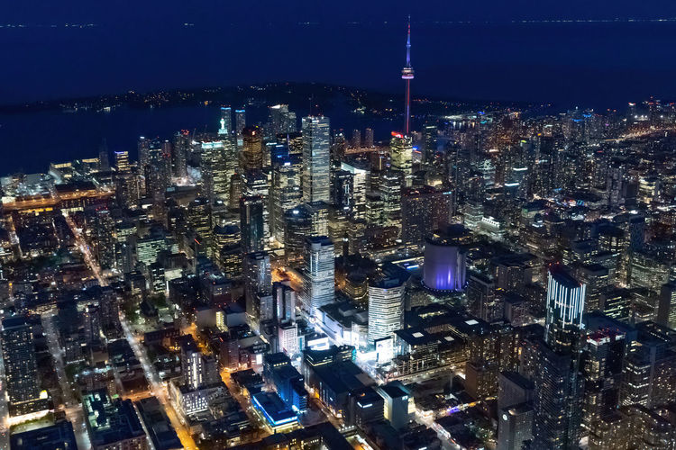 The north east of toronto at night