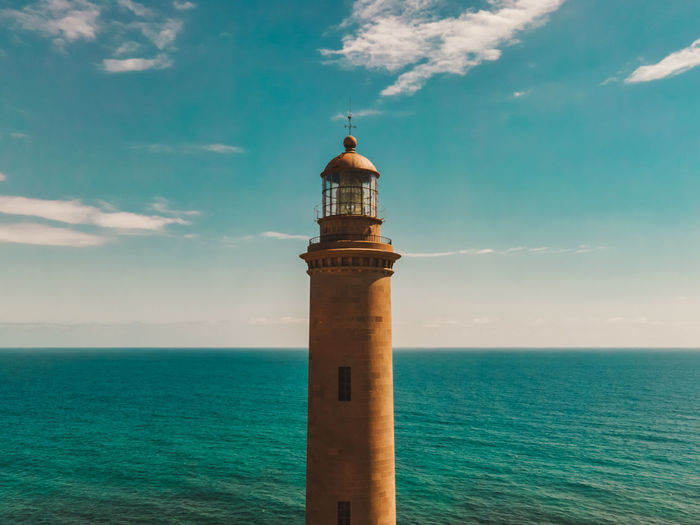 Lighthouse of maspalomas in gran canaria, canary islands, spain