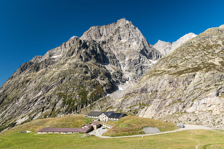 The refuge elena in val ferret - aosta valley, italy