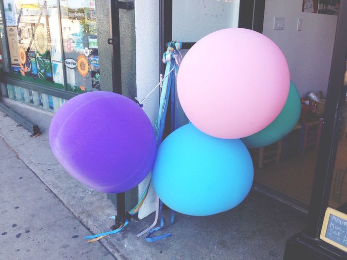 Multi colored balloons