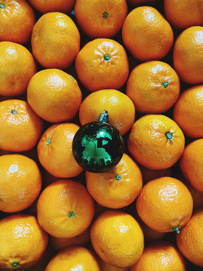 Full frame shot of oranges