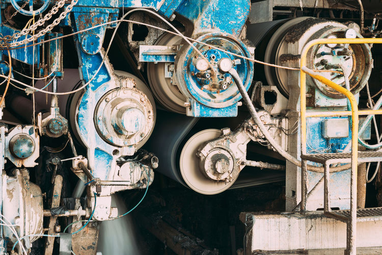 Close-up of machine part