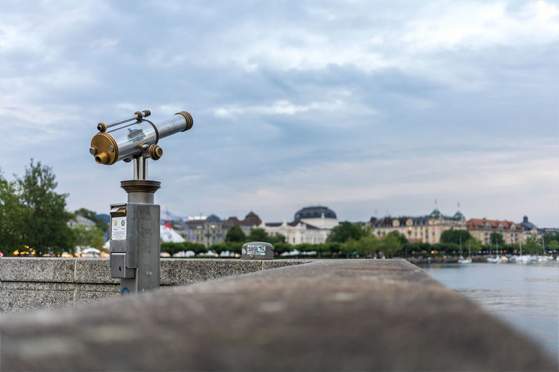 Close-up of security camera