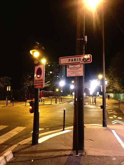 Street light at night