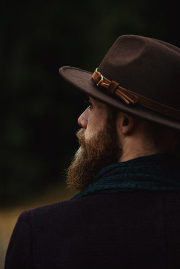 Bearded cowboy portrait