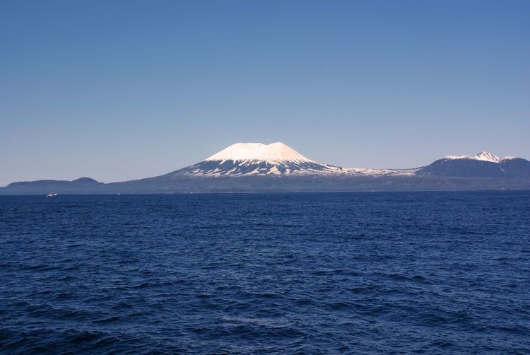Headed into sitka, ak mt edgecumbe volcano in the distance. 