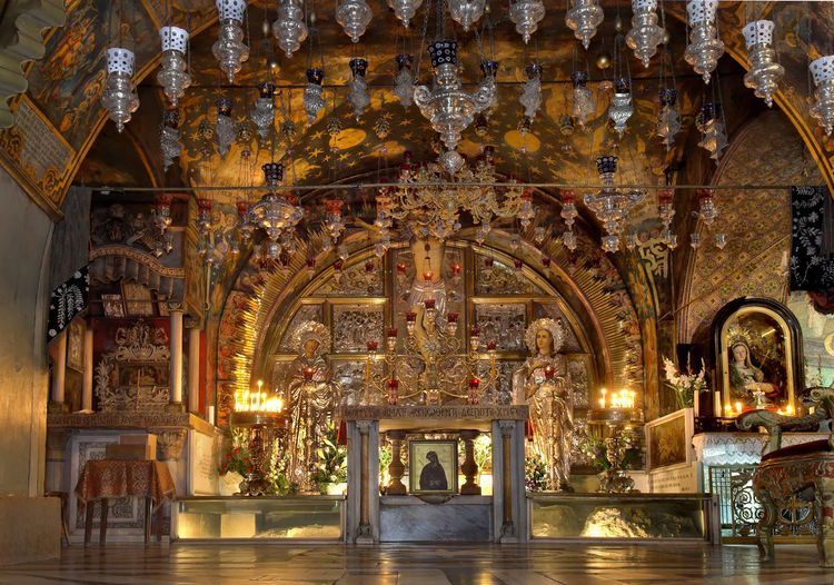 Altar at church of the holy sepulchre