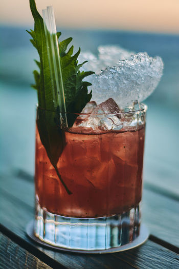 Close-up of cocktail