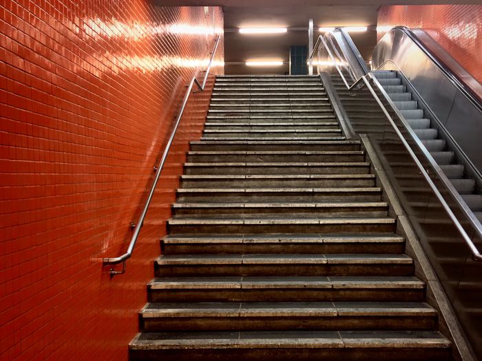 Close-up of stairs