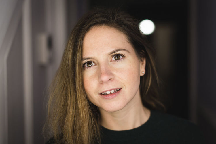Portrait of woman smiling