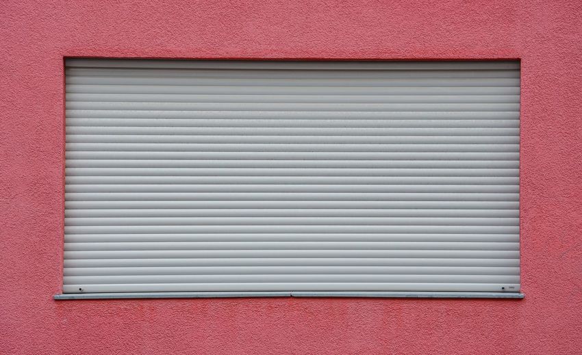Close-up of closed shutter