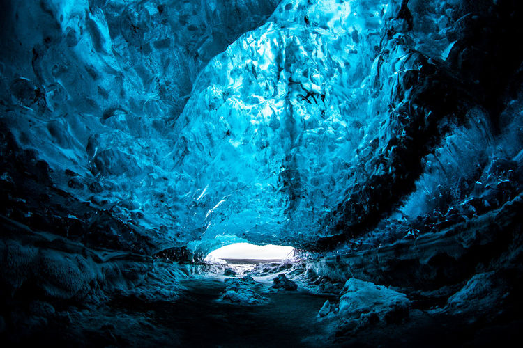 Interior of ice cave