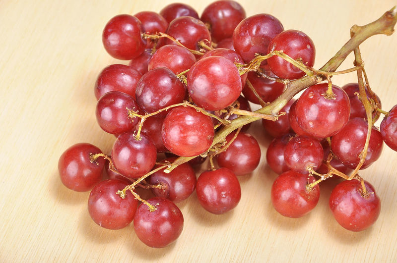 Close-up of red grapes