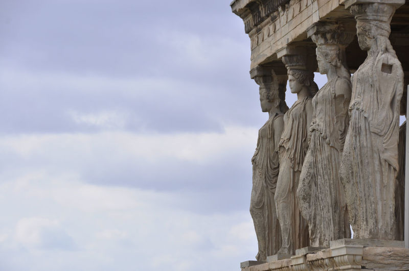 Caryatids at acropolis of athens