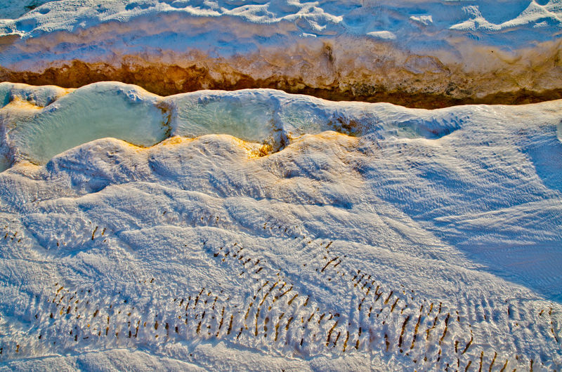 Full frame shot of snow covered land