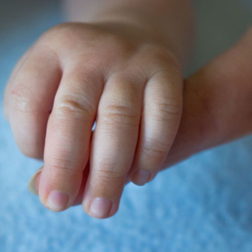 Close-up of hands