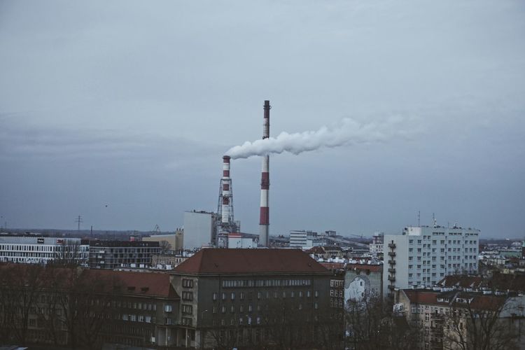 Power plant in wroclaw, poland
