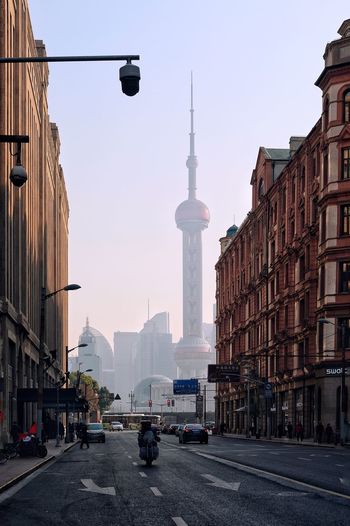 View of buildings in city