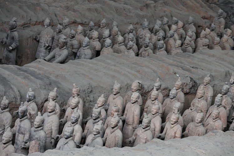 First chinese emperor qin shi huang's mausoleum-terracotta army warriors.