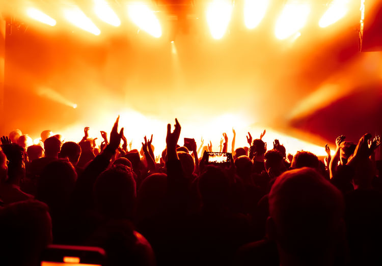 People at music concert