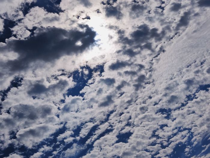 Low angle view of clouds in sky