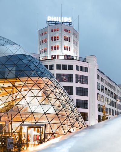 Modern office building against sky