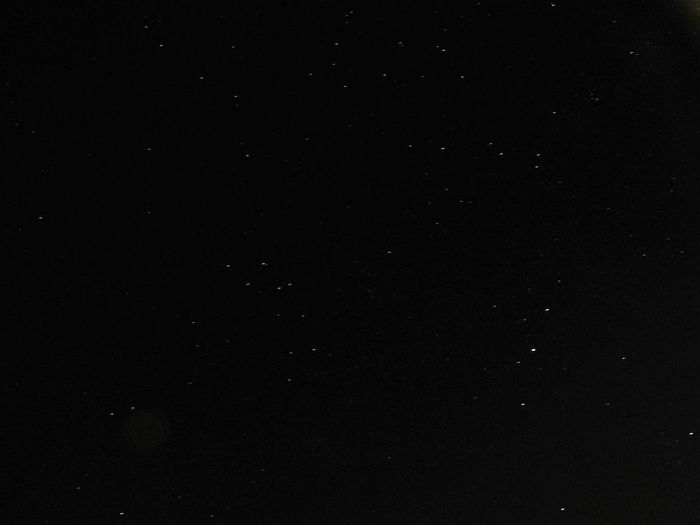 Low angle view of star field at night