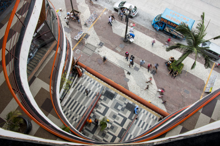 high angle view